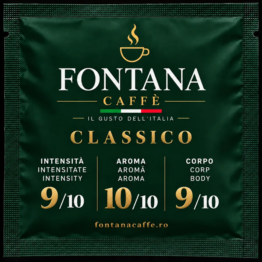 Bustina verde Fontana Caffè Classico per cialda ESE, fronte